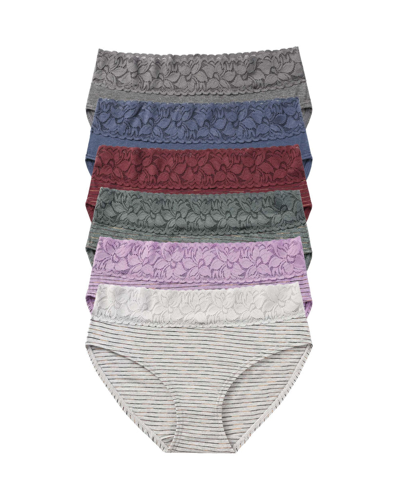 Altheanray Cotton Lace Panties -Line4 6-Piece Pack - ALTHEANRAY