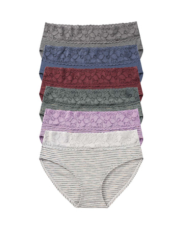 Altheanray Cotton Lace Panties -Line4 6-Piece Pack - ALTHEANRAY