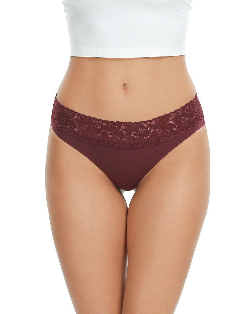 Altheanray Lace Cotton Seamless Thongs - ALTHEANRAY