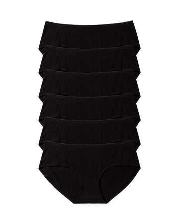 Altheanray Seamless Cotton Briefs - Black - ALTHEANRAY