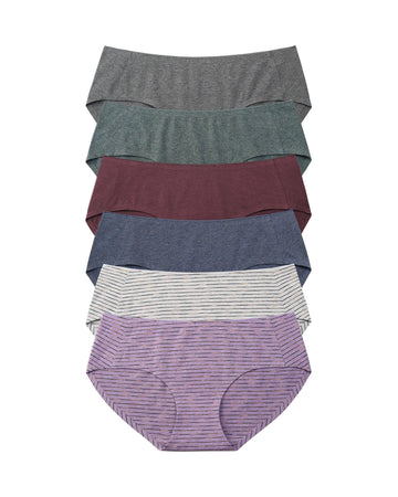 Altheanray Seamless Cotton Briefs Panties for Women 6 Pack - ALTHEANRAY