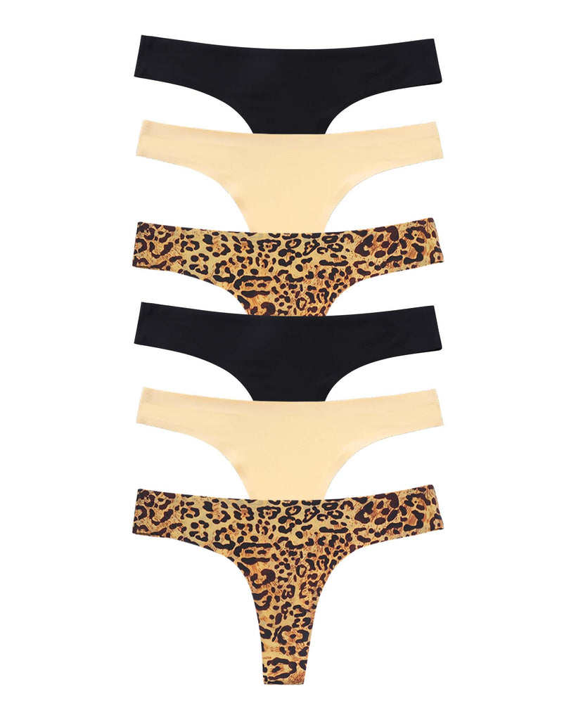 Altheanray Seamless microfiber Thong - Leopard - ALTHEANRAY