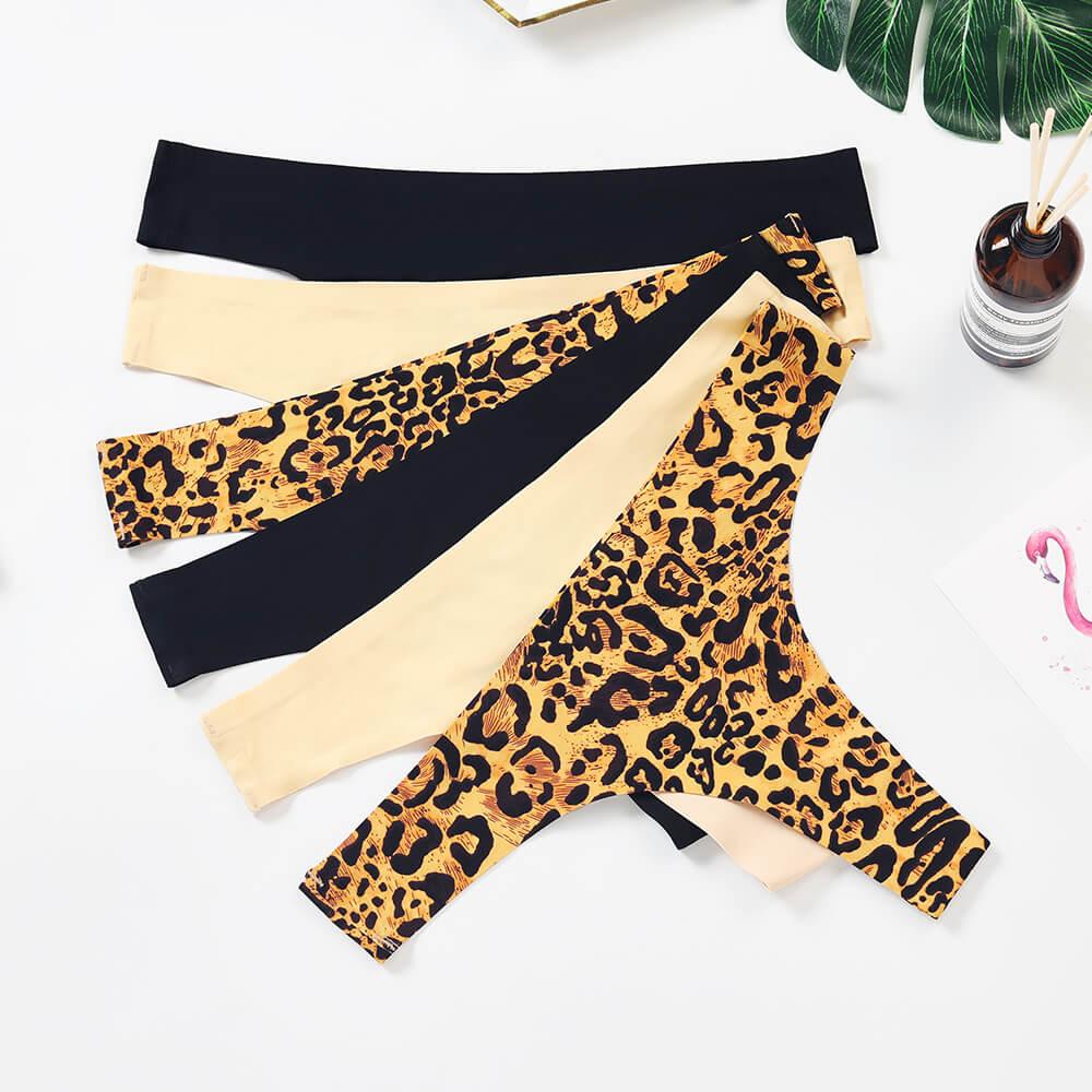 Seamless No Show Ice Silk Thongs 6 Pieces Pack - ALTHEANRAY - ALTHEANRAY