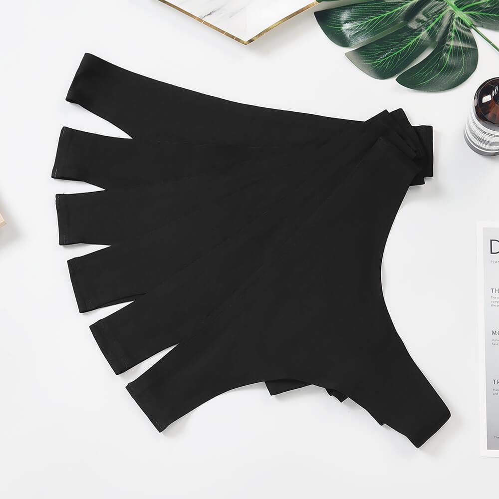 Seamless No Show Ice Silk Thongs 6 Pieces Pack - ALTHEANRAY - ALTHEANRAY